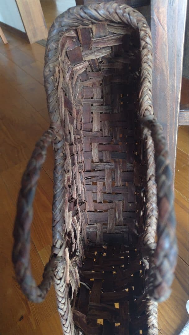 ✥天然素材ぶどう蔓 編み込み かごバッグ✥