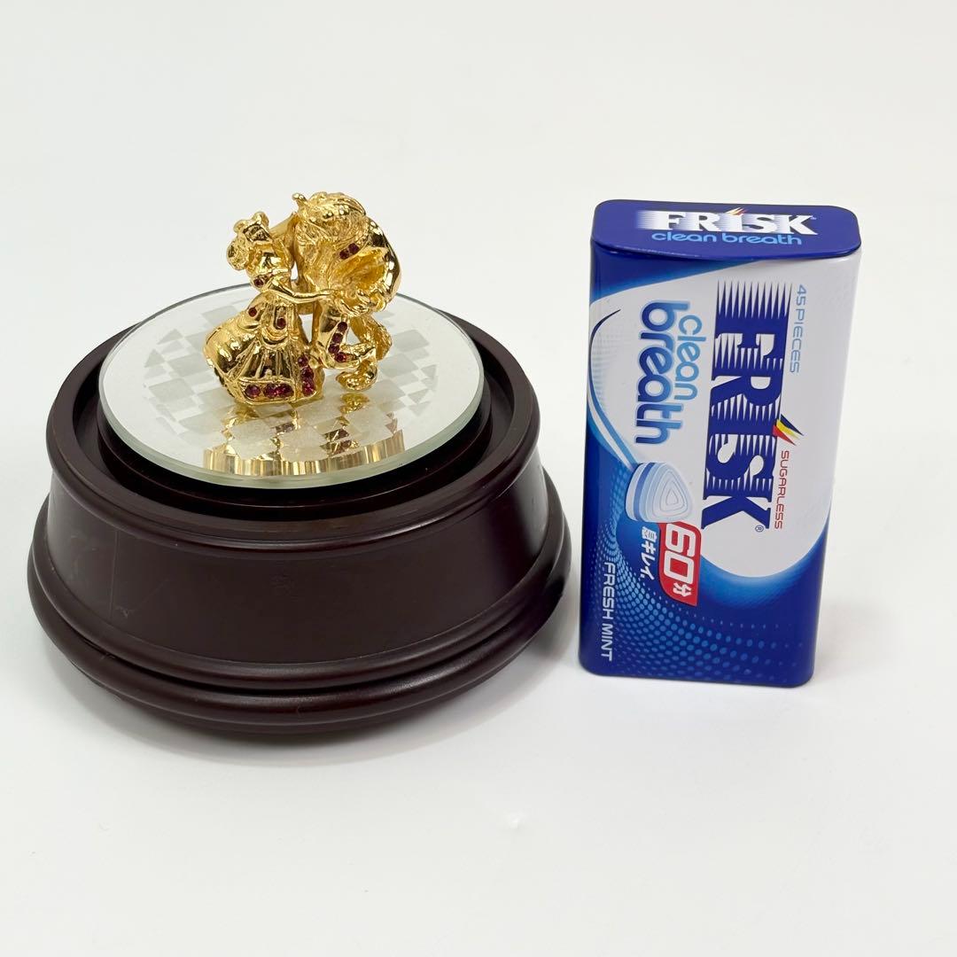 ディズニー 美女と野獣 ゴールド×パープル装飾 オルゴール 主題歌