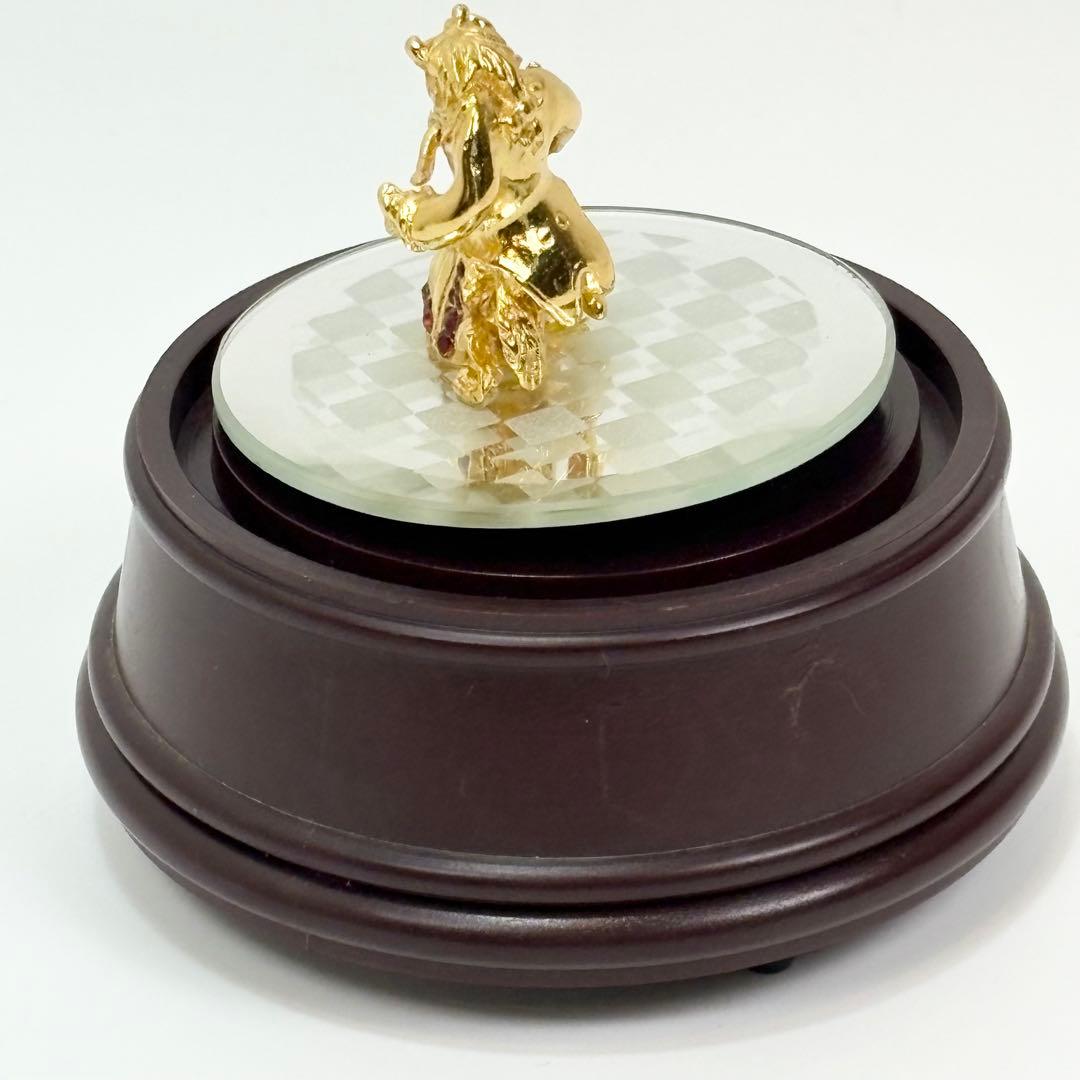 ディズニー 美女と野獣 ゴールド×パープル装飾 オルゴール 主題歌