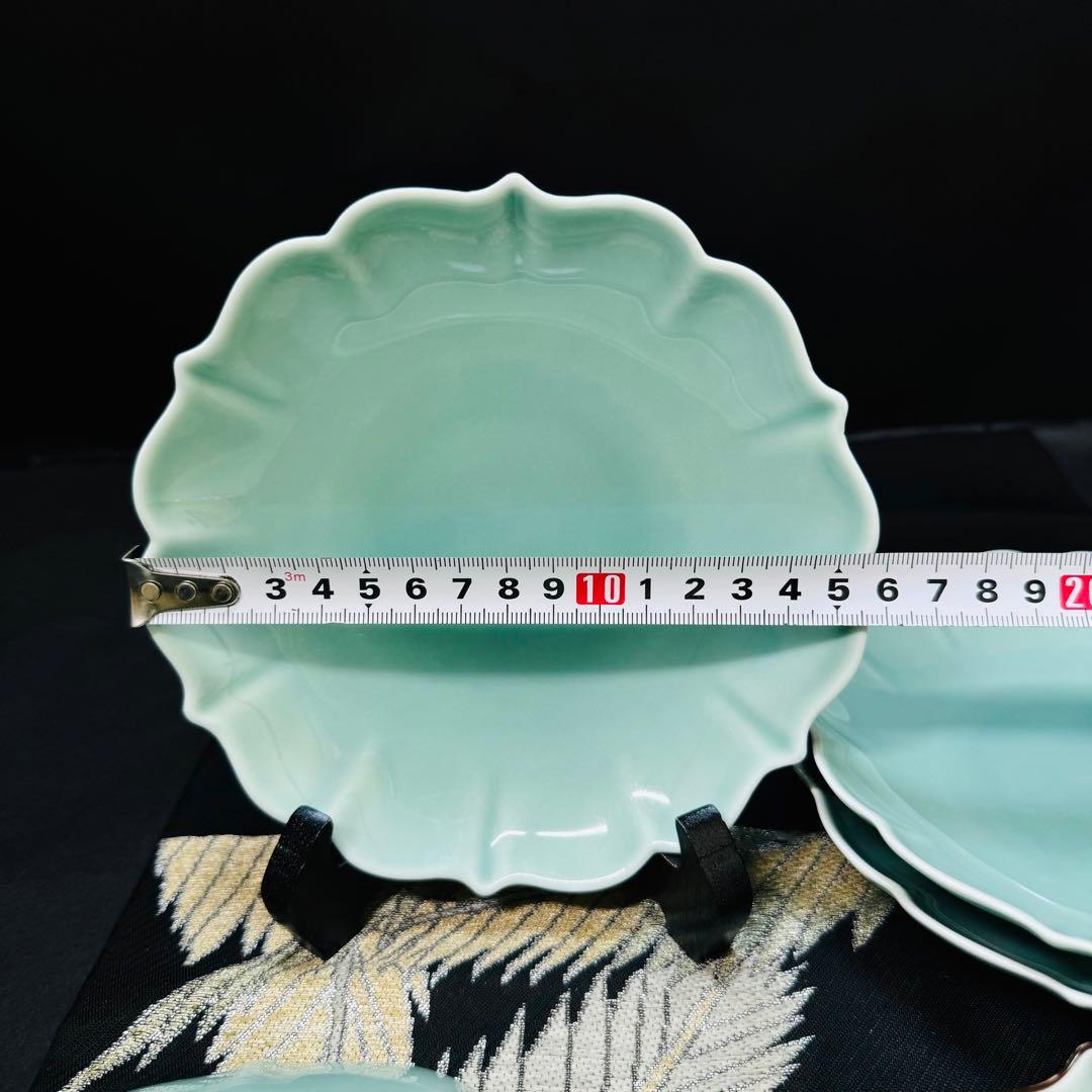 専用出品 深川製磁 百年庵 笹青磁 菊中割 中皿2点 - メルカリ