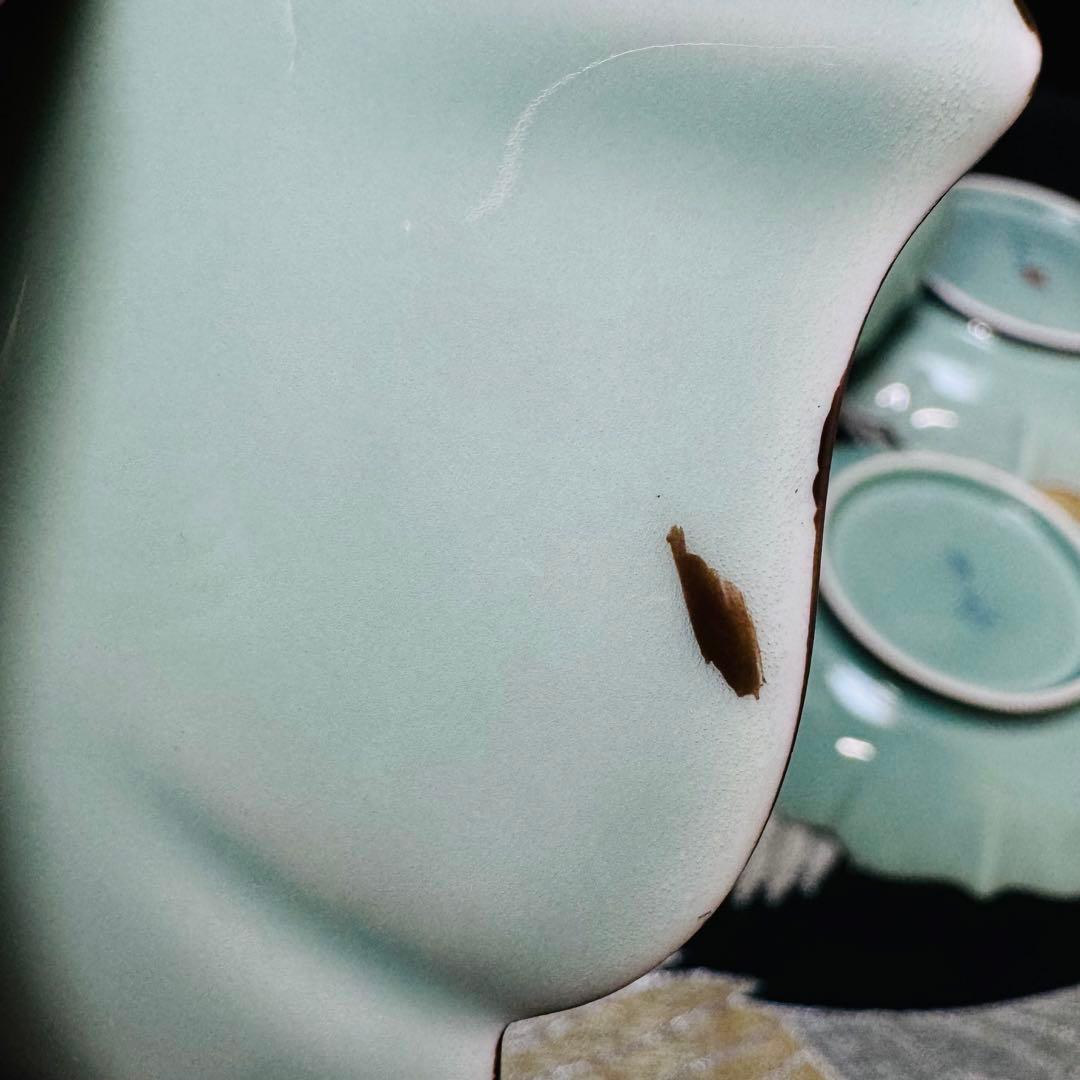 専用出品 深川製磁 百年庵 笹青磁 菊中割 中皿2点 - メルカリ