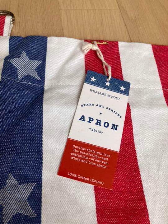 再お値下げ！　WILLIAMS-SONOMA 星条旗エプロン