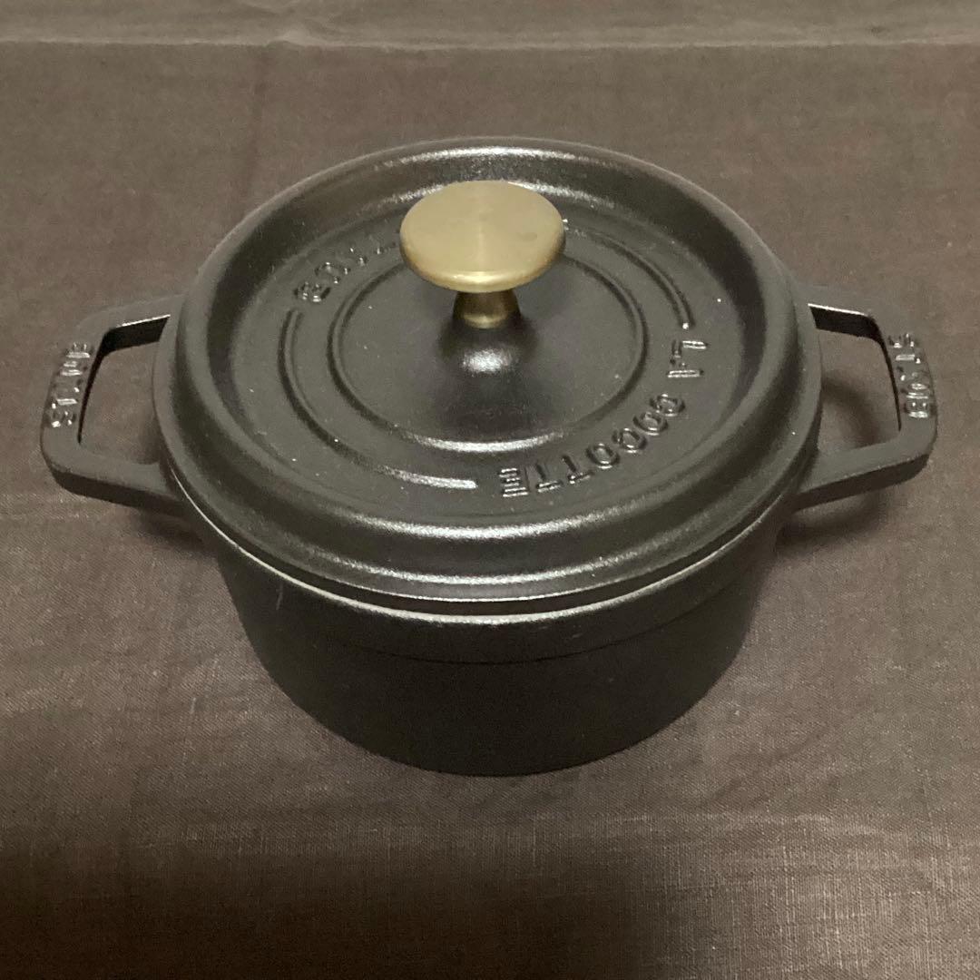 ストウブ　ピコ ココット ラウンド ブラック 16cm 両手鍋
