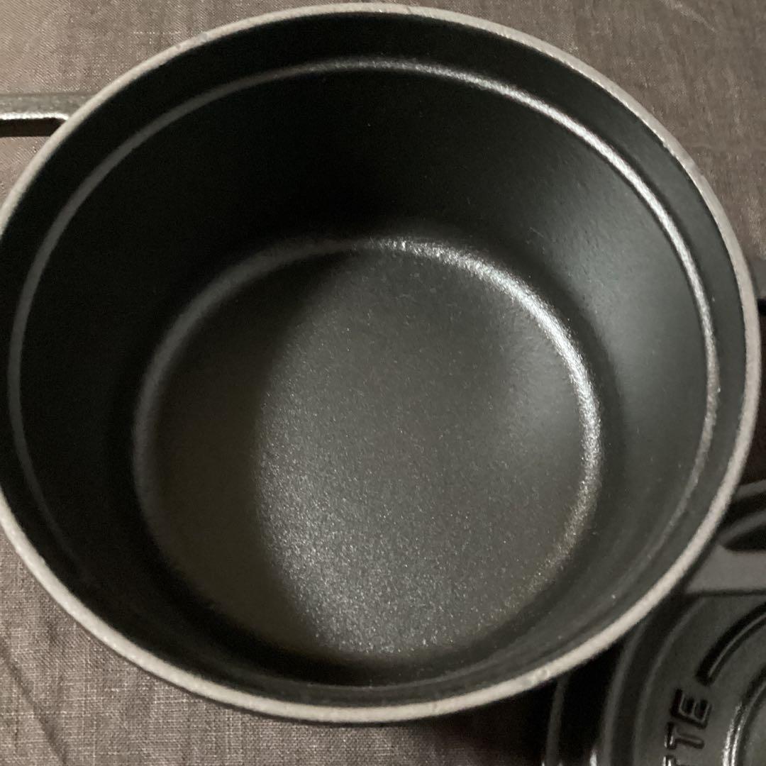 ストウブ　ピコ ココット ラウンド ブラック 16cm 両手鍋