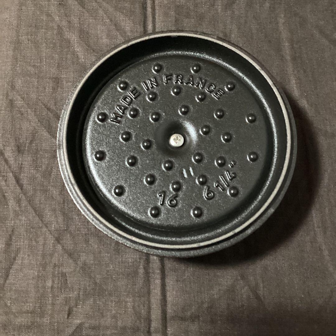 ストウブ　ピコ ココット ラウンド ブラック 16cm 両手鍋