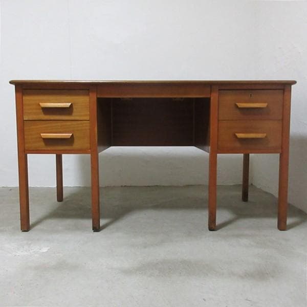 イギリス ビンテージ 家具 デスク 机 作業台 収納 英国 6803d