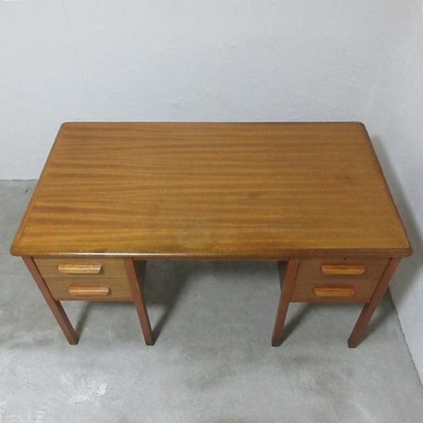 イギリス ビンテージ 家具 デスク 机 作業台 収納 英国 6803d