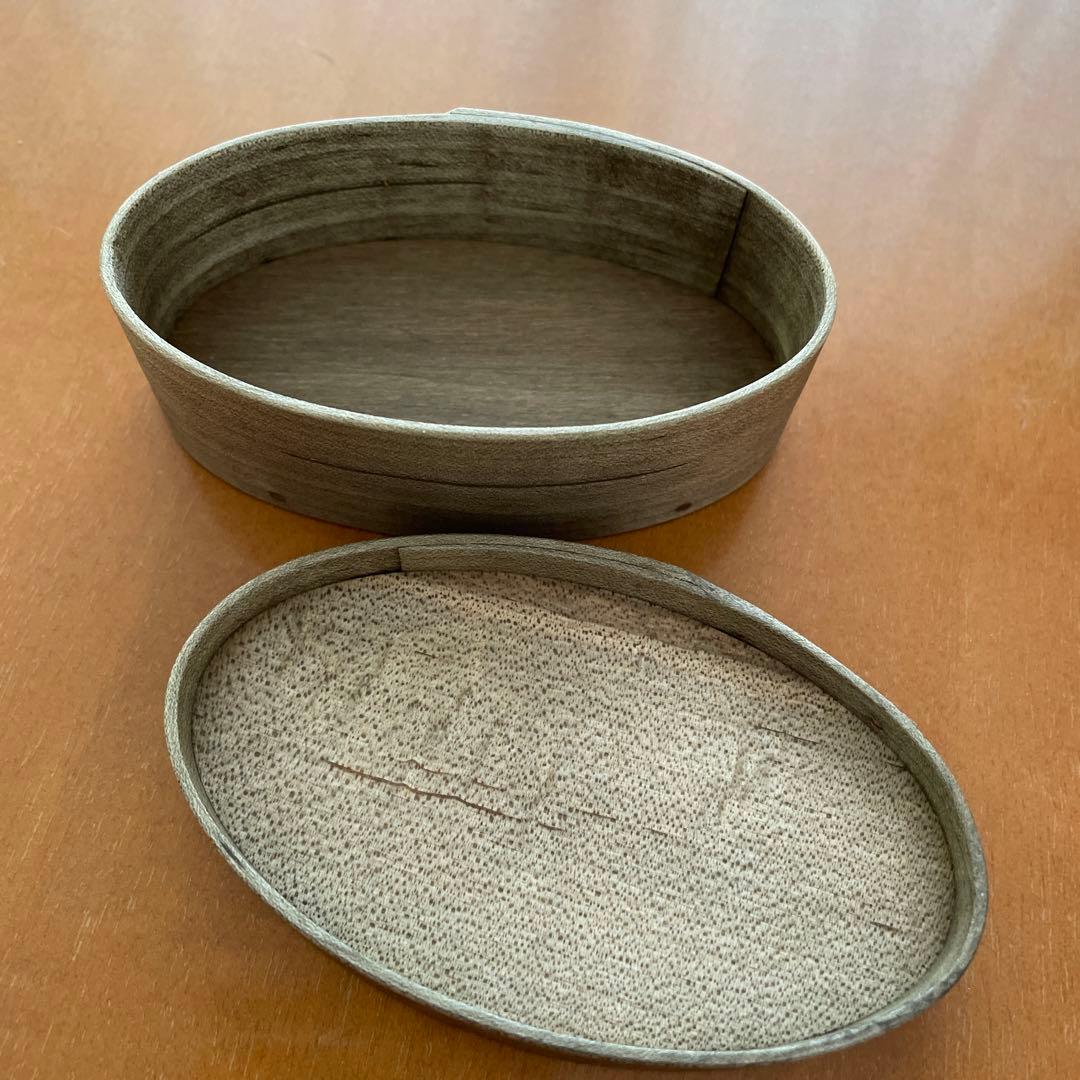 未使用】シェーカーボックス井藤昌志 IFUJIのOVAL BOX草木染めグレー