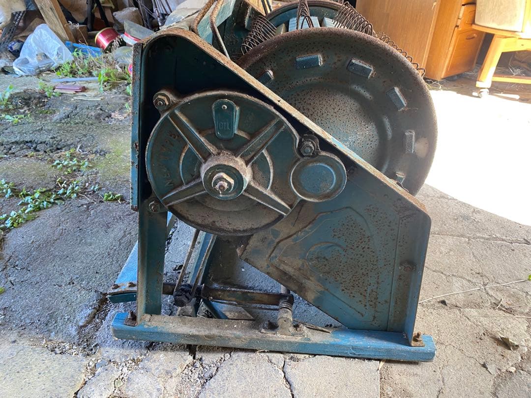 脱穀機　　足踏み　昭和　レトロ