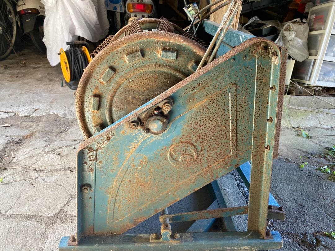 脱穀機　　足踏み　昭和　レトロ