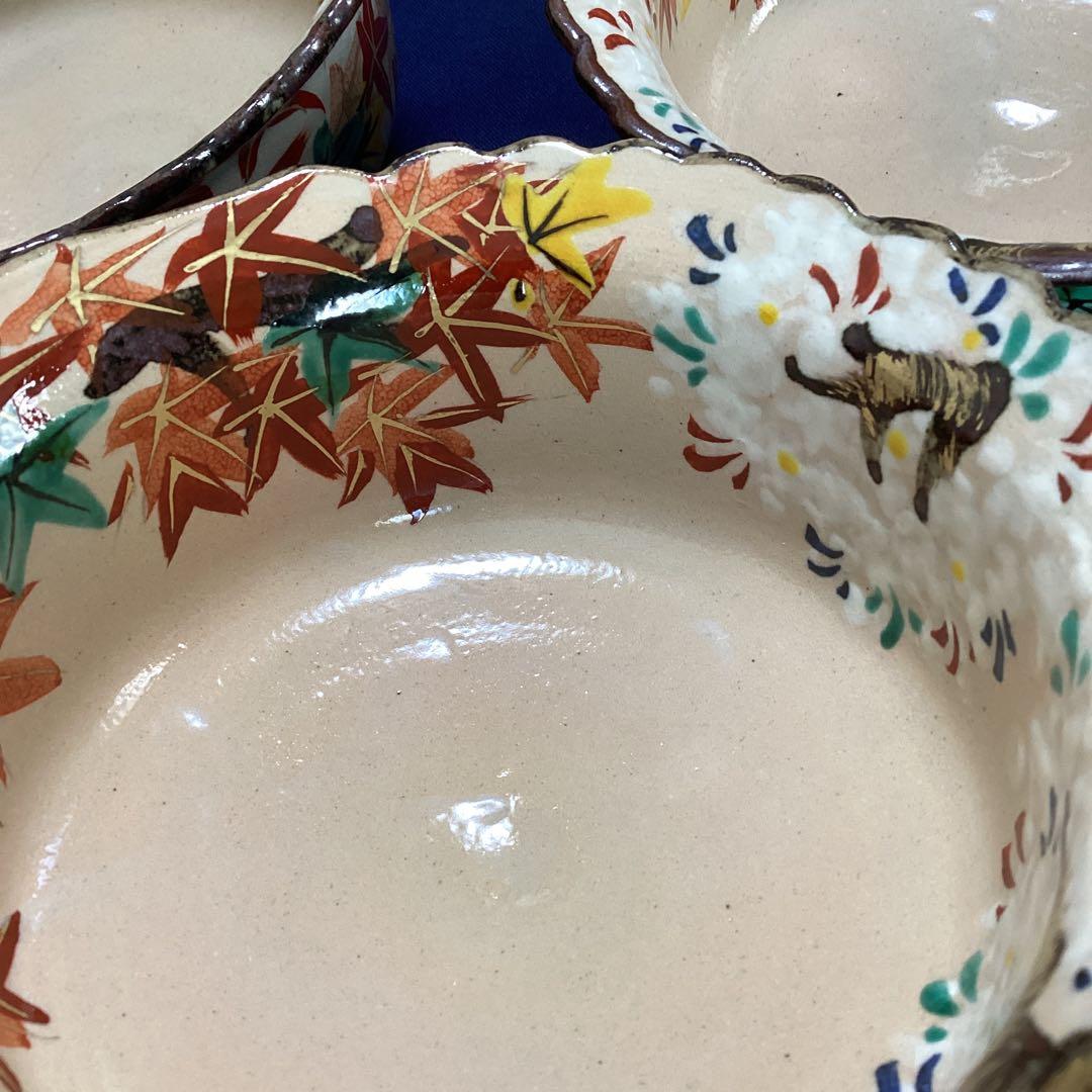 京焼乾山写雲錦向付　　新品未使用　　　最後の9客