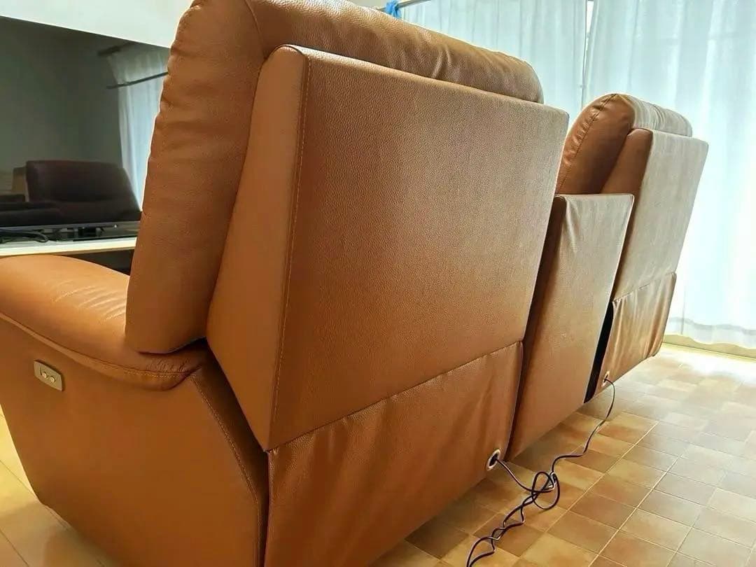 ヤマダオリジナル　3人掛け　電動リクライニングソファ　YES140001LBR