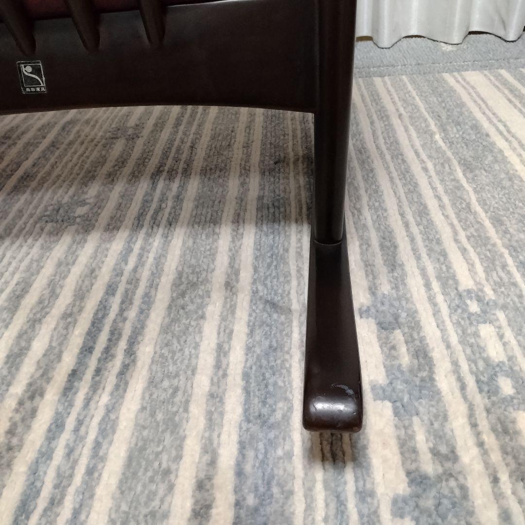 希少　ヴィンテージ　レトロ　鳥取家具　ロッキングチェア　ブラウン