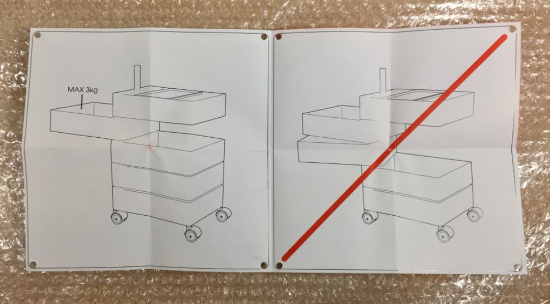 ○10段 美品 Ｍagis 正規品 キャスター付きワゴン 360°コンテナ 家具