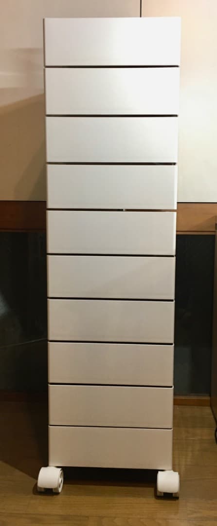 ○10段 美品 Ｍagis 正規品 キャスター付きワゴン 360°コンテナ 家具