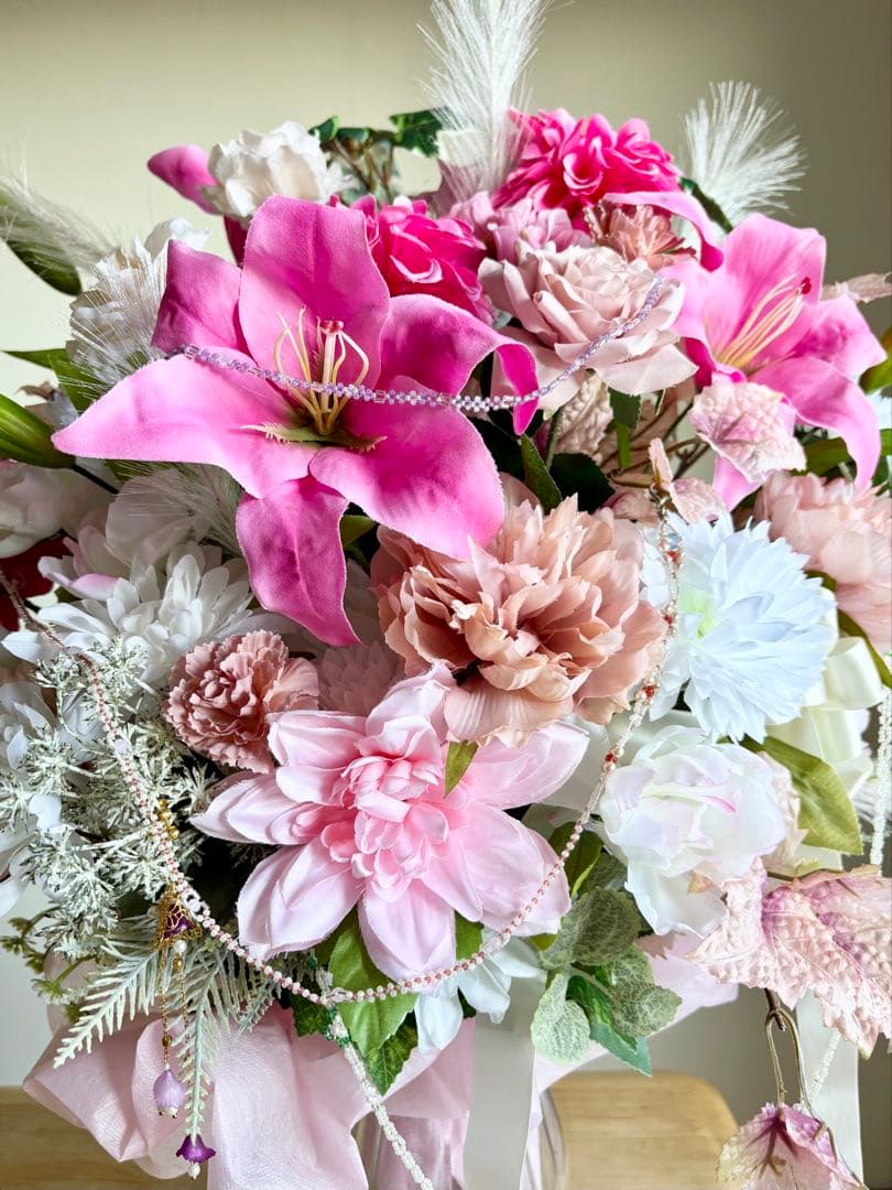 ハンドメイド ✳︎ アレンジメント ✳︎ 造花 ✳︎アートフラワー✳︎ アレンジ ✳︎45