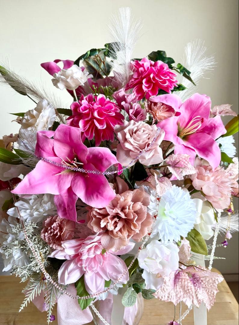 ハンドメイド ✳︎ アレンジメント ✳︎ 造花 ✳︎アートフラワー✳︎ アレンジ ✳︎45