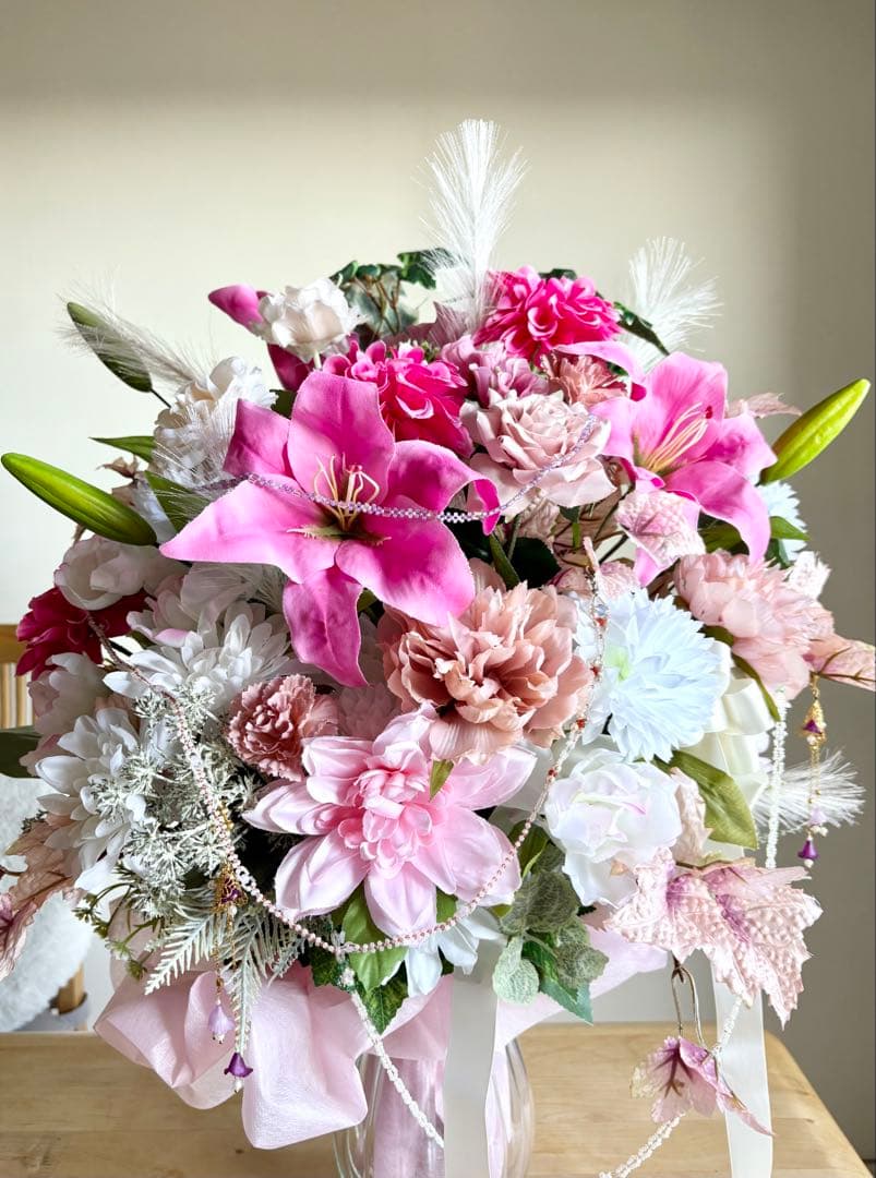 ハンドメイド ✳︎ アレンジメント ✳︎ 造花 ✳︎アートフラワー✳︎ アレンジ ✳︎45