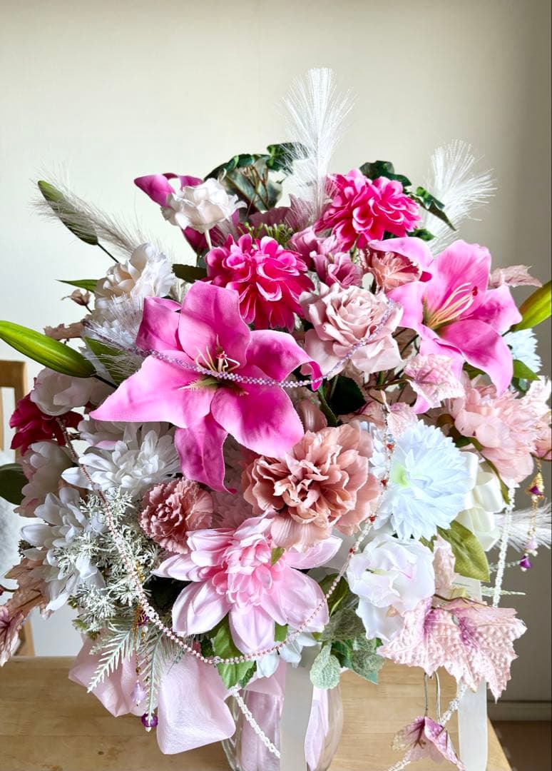 ハンドメイド ✳︎ アレンジメント ✳︎ 造花 ✳︎アートフラワー✳︎ アレンジ ✳︎45