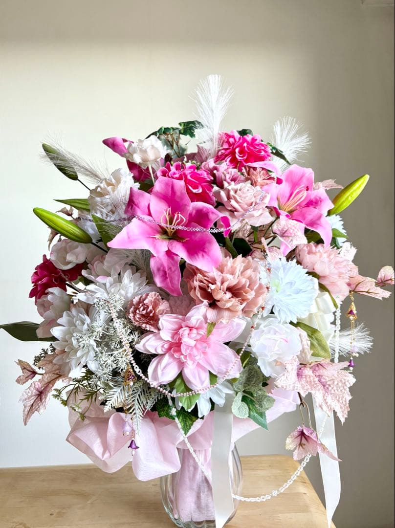 ハンドメイド ✳︎ アレンジメント ✳︎ 造花 ✳︎アートフラワー✳︎ アレンジ ✳︎45