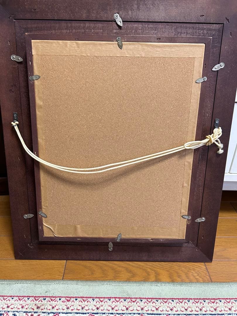 FARRE 油彩画 女性と陶器 木製フレーム