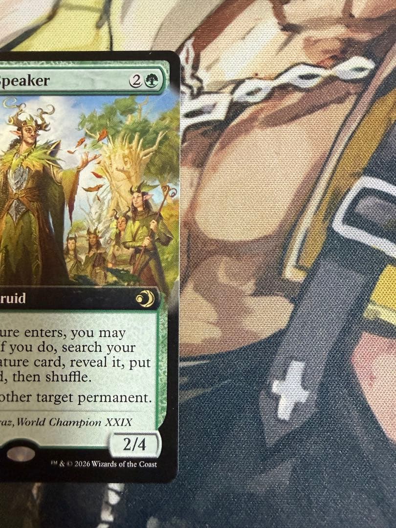 mtg ローウィン 並外れた語り部 英語 1枚 拡張アート ボーダーレス