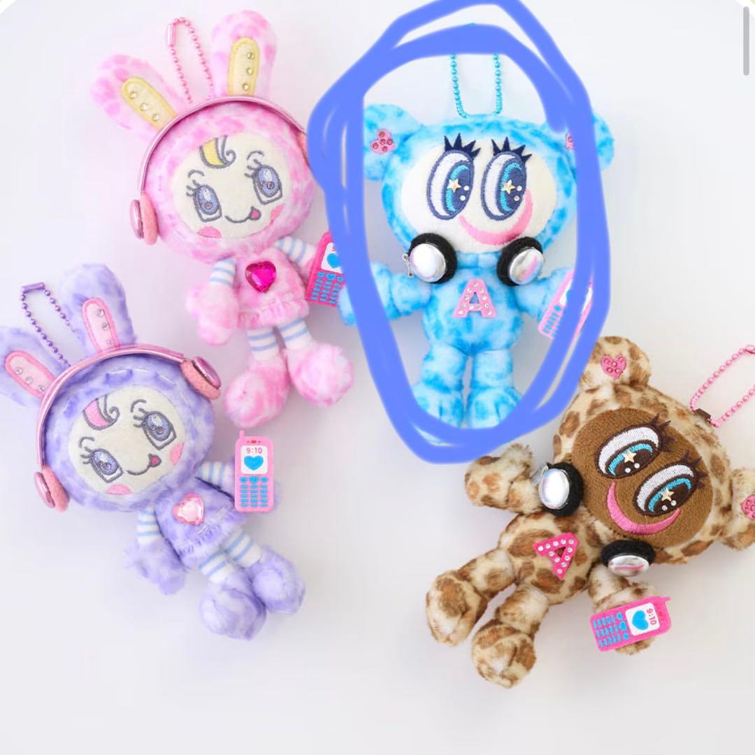 レオパードぬいぐるみチャーム ナカムラくん ヒョウ柄 エンジェル