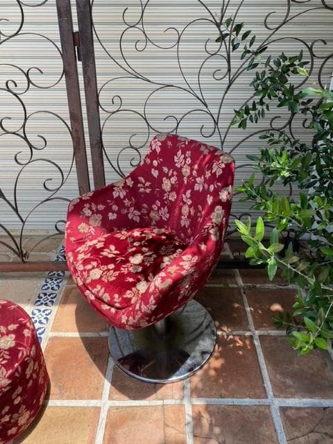 カウンターチェアー 昭和初期風 スナック カラオケ イス椅子モケット風