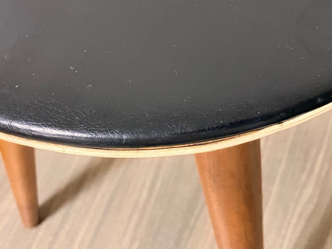 天童木工 オールド リングスツール 黒 希少 ヴィンテージ アンティーク