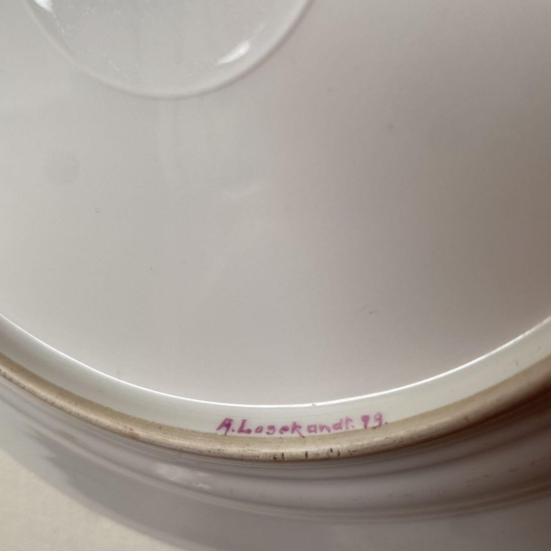 アンティーク高級食器 KPM 7種花 蝶々 赤皿 - メルカリ