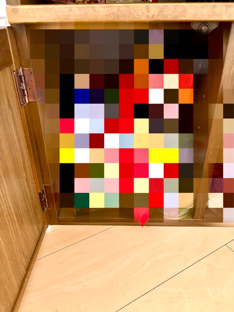 送料込み！完成品の収納力抜群の木製テーブル （⚠️ジャンク品）