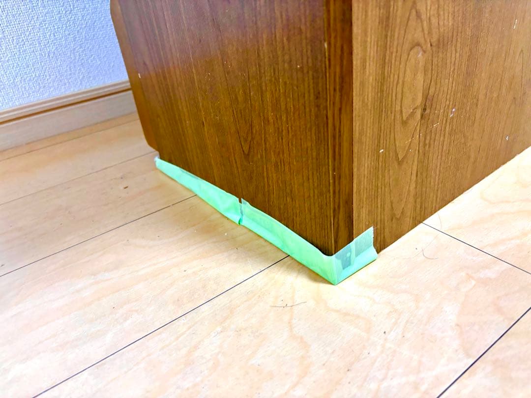 送料込み！完成品の収納力抜群の木製テーブル （⚠️ジャンク品）