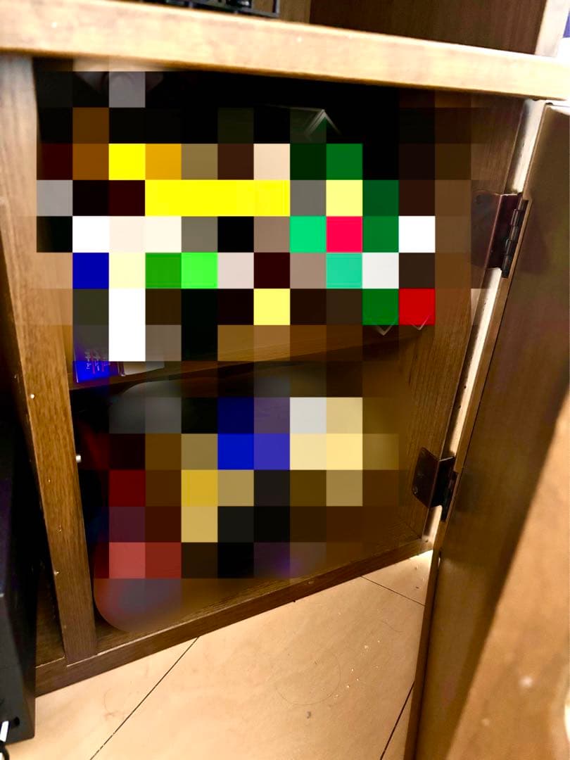 送料込み！完成品の収納力抜群の木製テーブル （⚠️ジャンク品）