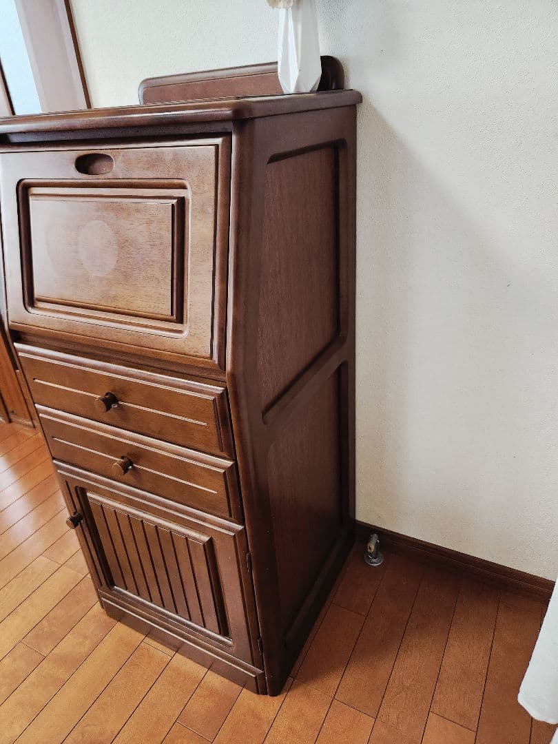 木製ライティングビュロー電話台ビューロー昭和レトロアンティークヴィンテージ古道具