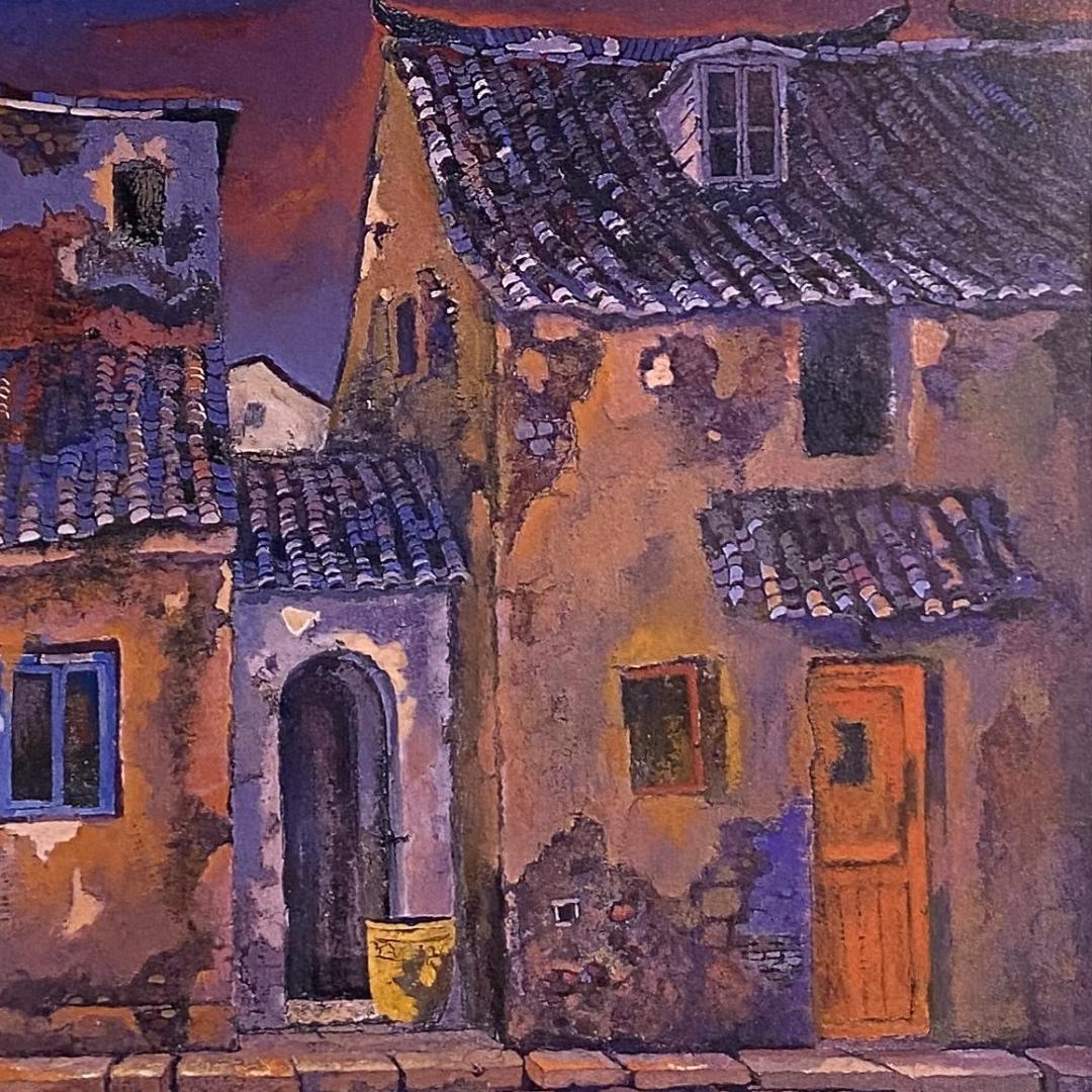 津田直樹、【同里の民家】、希少な額装用画集より、新品額装付 - メルカリ