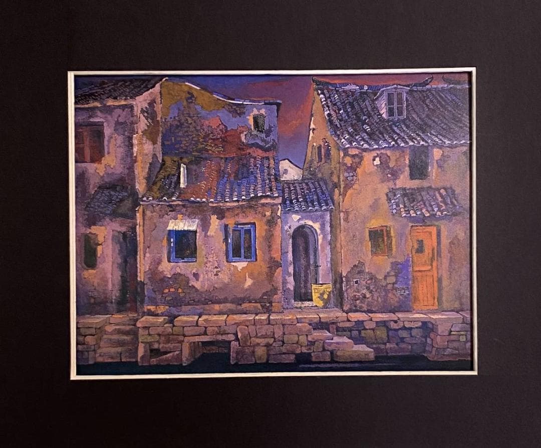 津田直樹、【同里の民家】、希少な額装用画集より、新品額装付 - メルカリ