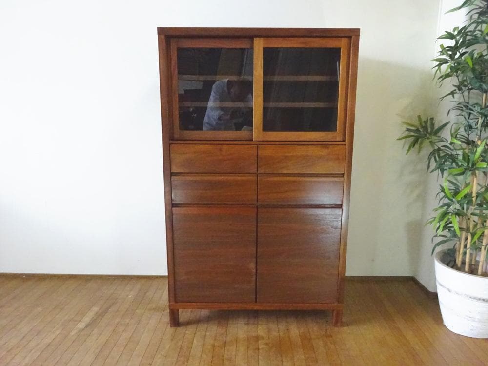 えりわた　TAKANO/高野木工　/カノ　85カップボード　ウォールナット