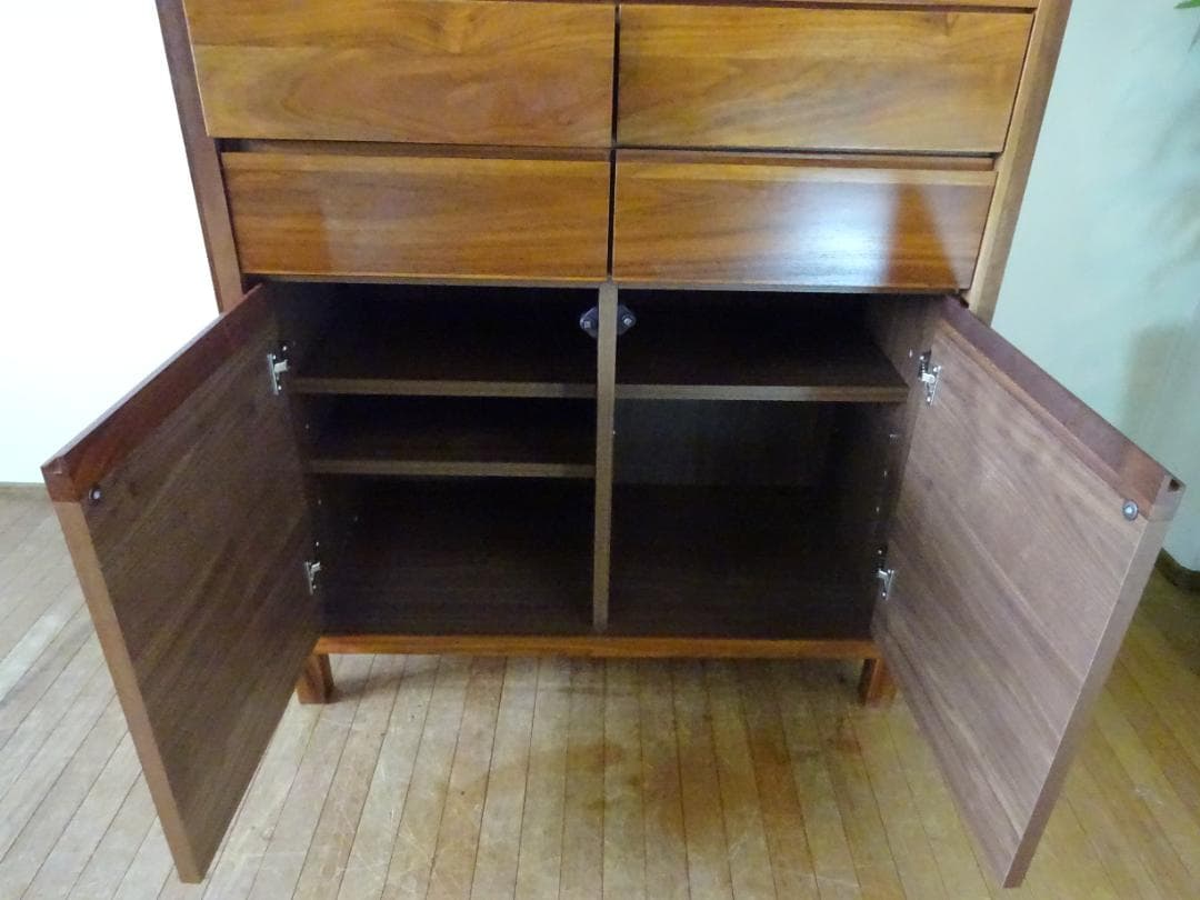 えりわた　TAKANO/高野木工　/カノ　85カップボード　ウォールナット