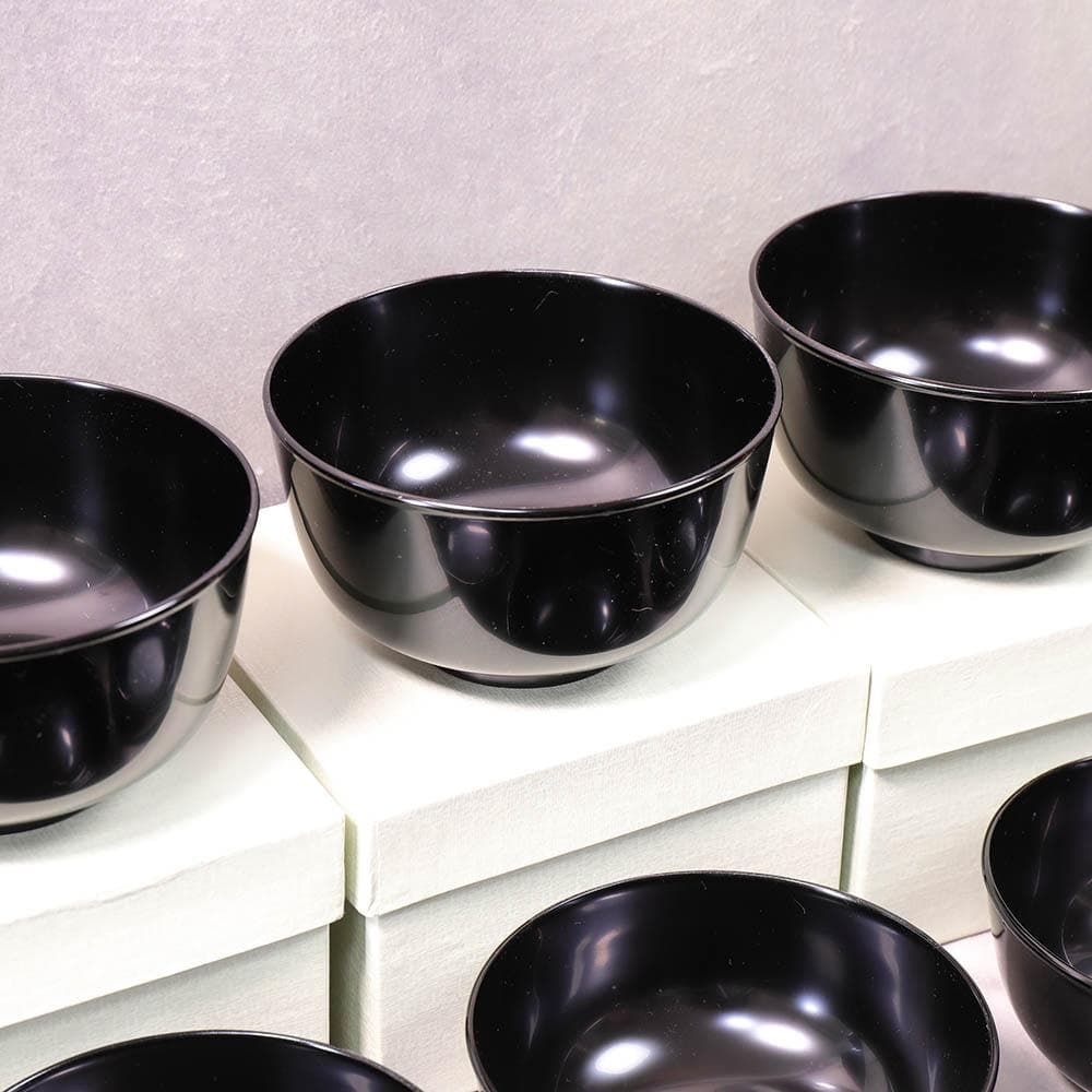 黒真塗り 飯椀 汁椀 5客セット 懐石料理 四つ椀 茶懐石 おもてなし