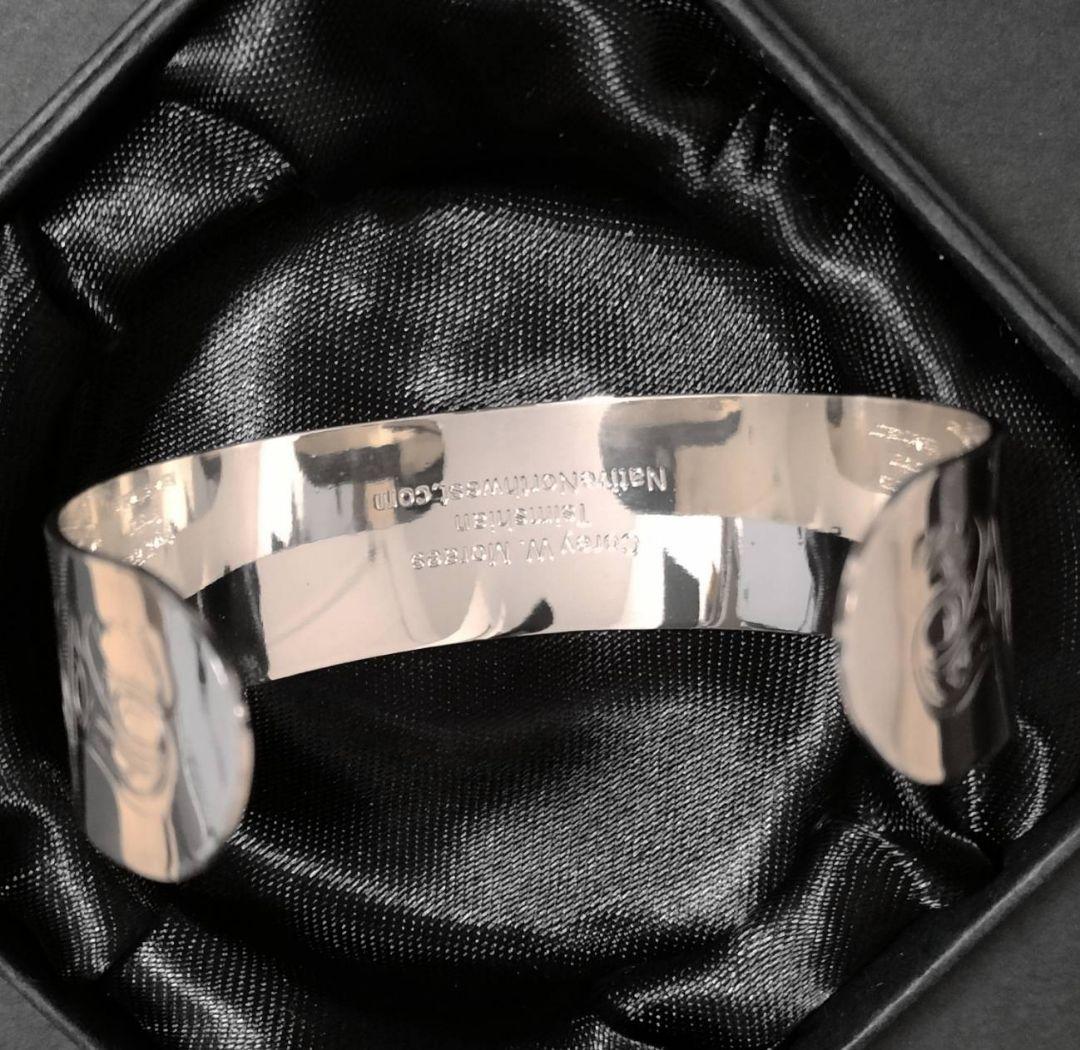 カナダ先住民ハンドメイドジュエリー（シルバーバングル）