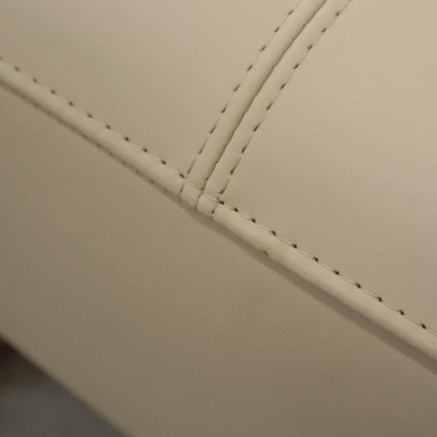 展示品 浜本工芸 No.2010 スツール オットマン オーク 本革 アイボリー