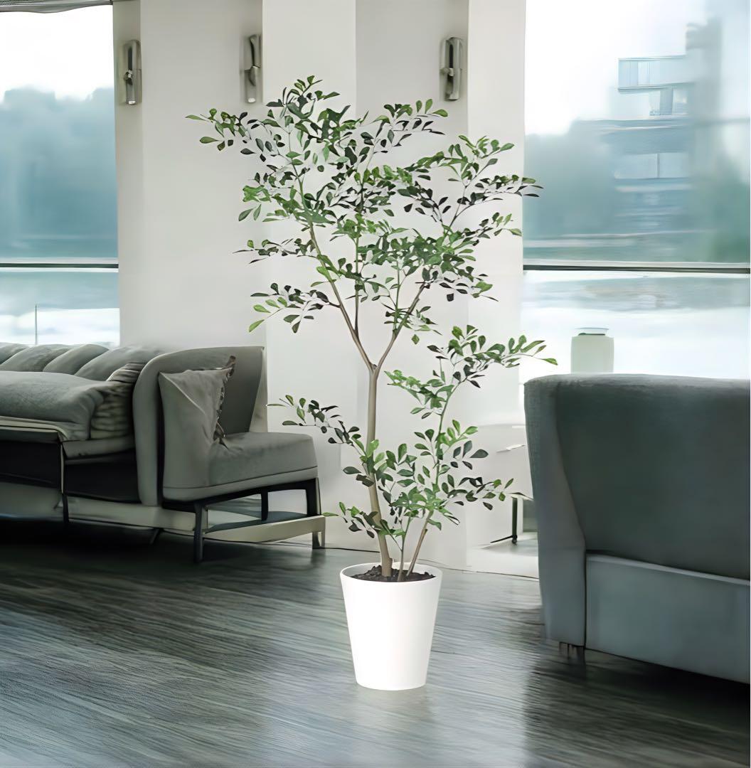 光触媒　人工観葉植物　ウォールグリーン　フェイクグリーン　トネリコ120FST