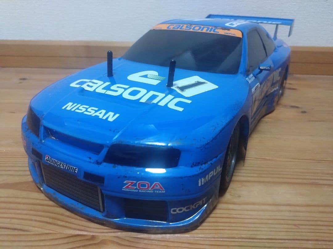 タミヤ TL01 シャーシ カルソニック スカイライン GT-R ボディ - メルカリ