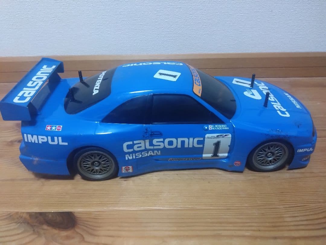 タミヤ TL01 シャーシ カルソニック スカイライン GT-R ボディ - メルカリ