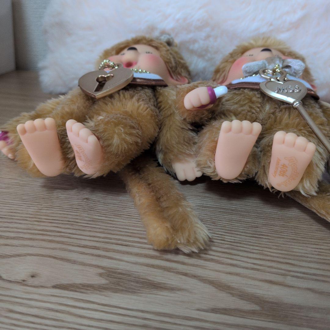 訳あり/40周年限定】ゴールドモンチッチ Sサイズ ペア（男の子＆女の子