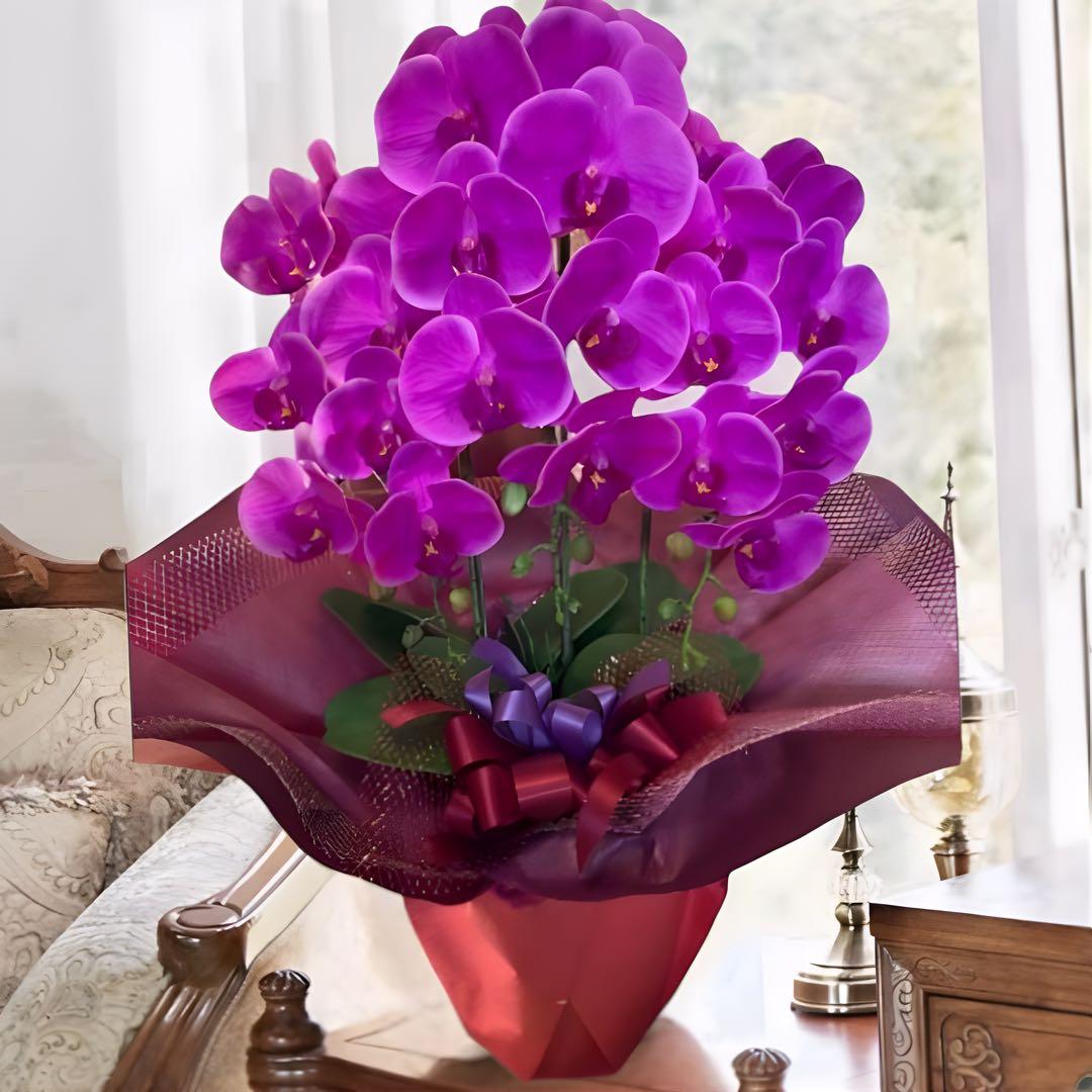 光触媒　人工観葉植物　ウォールグリーン　フェイクグリーン　リアル胡蝶蘭74