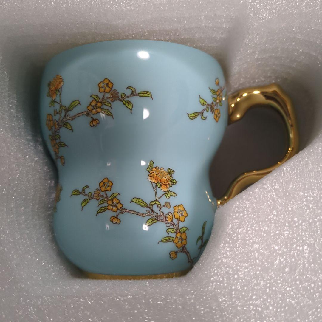 【G20公式国賓級】夫人瓷 西湖蓝 ペアマグカップ 新品未使用・完品