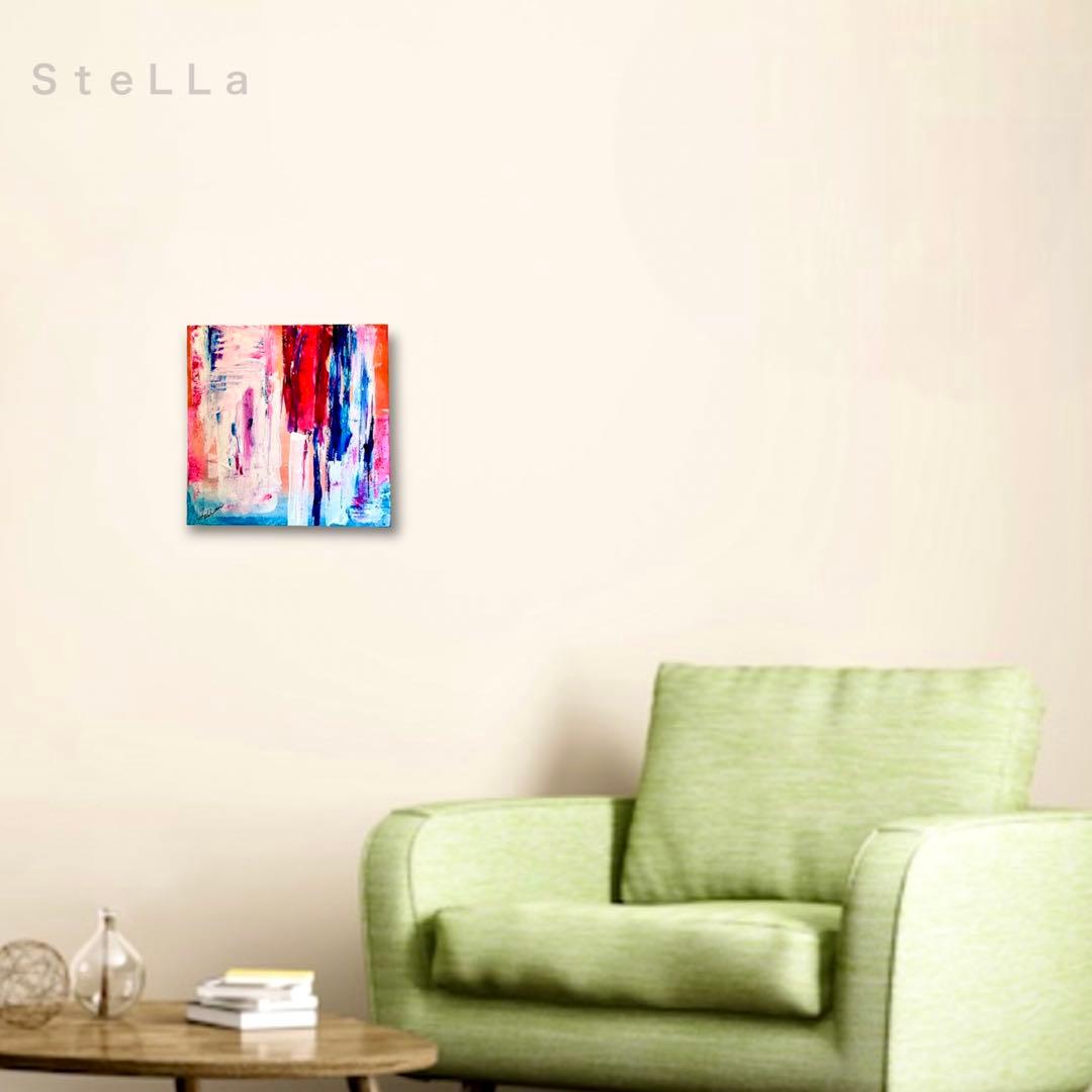 原画 カラフルアート 現代アート ビビッド モダンアート 北欧