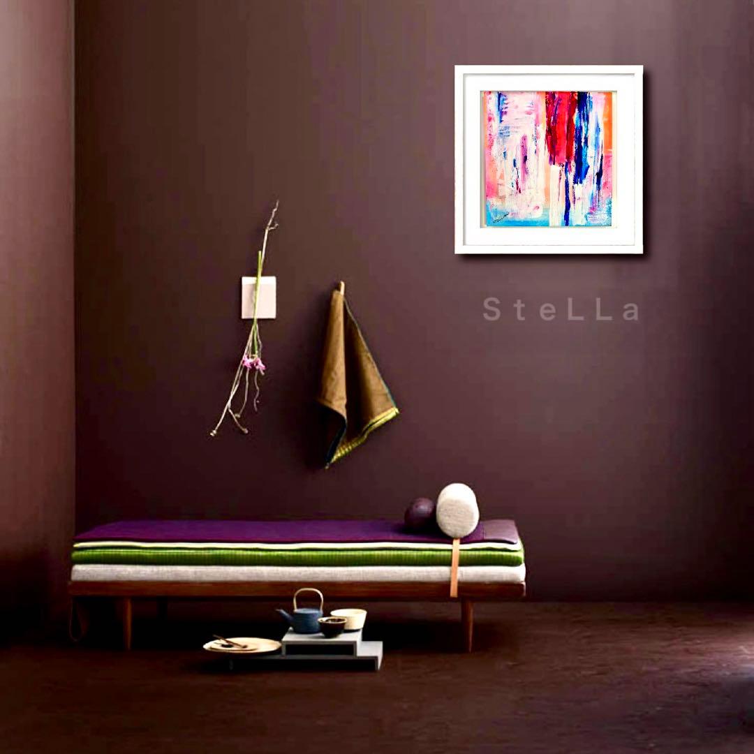 原画 カラフルアート 現代アート ビビッド モダンアート 北欧