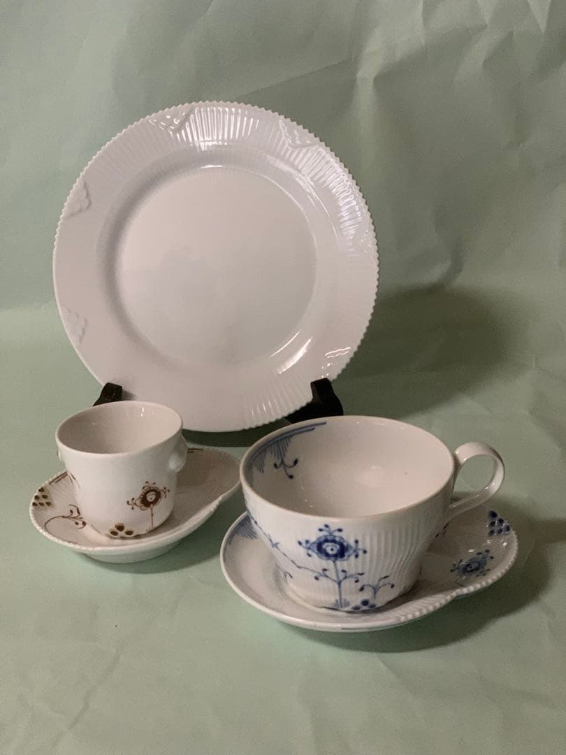 ロイヤルコペンハーゲン　ブルー、ホワイトエレメンツ10点セット、